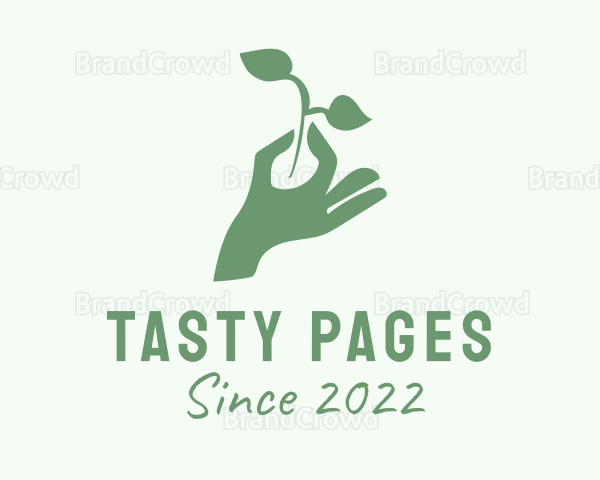 Hand Plant Seedling Logo