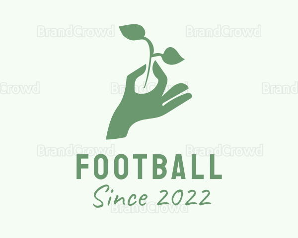 Hand Plant Seedling Logo