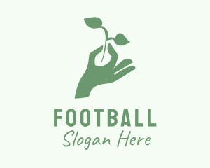 Hand Plant Seedling  Logo