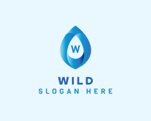 Plumber - Distilled Water Droplet logo design