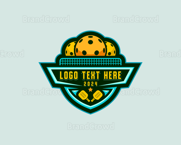 Pickleball Team Tournament Logo