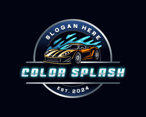 Car Wash Automotive logo design