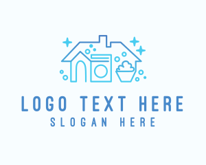 Home - House Cleaning Wash logo design