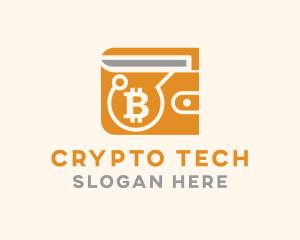 Crypto - Bitcoin Crypto Wallet logo design