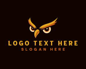 Night - Owl Eyes Safari logo design