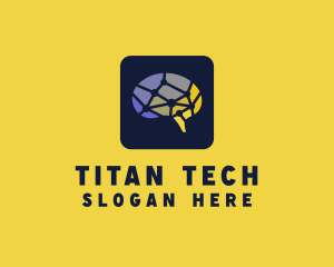 Brain Neuron Tech  logo design