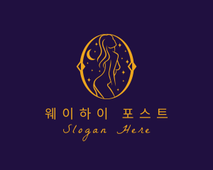 Astral Naked Woman logo design