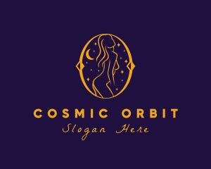 Astral Naked Woman logo design