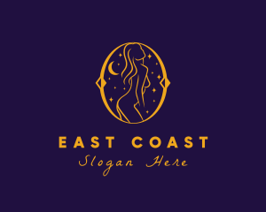 Astral Naked Woman logo design