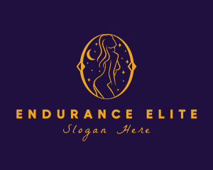 Astral Naked Woman logo design