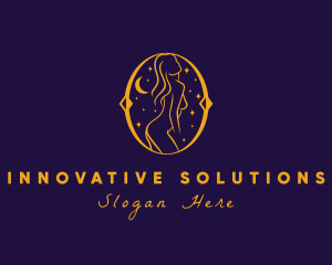 Astral Naked Woman logo design