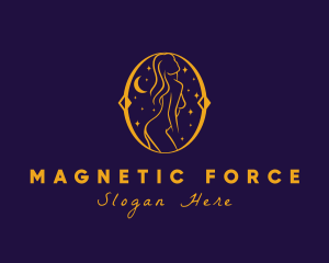 Astral Naked Woman logo design