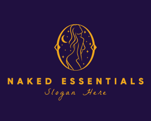 Astral Naked Woman logo design