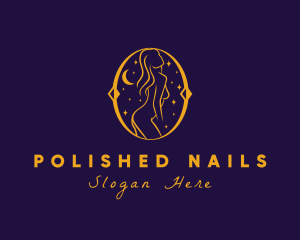 Astral Naked Woman logo design