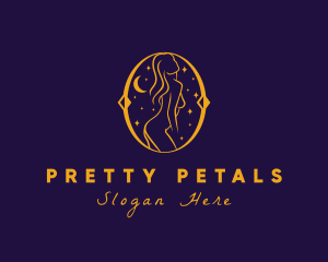 Astral Naked Woman logo design