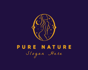 Astral Naked Woman logo design