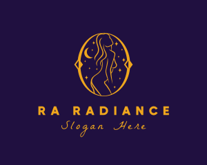 Astral Naked Woman logo design