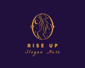 Astral Naked Woman logo design