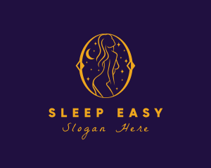 Astral Naked Woman logo design