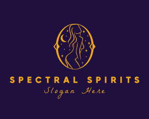 Astral Naked Woman logo design