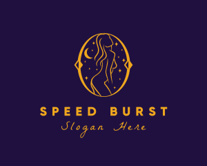 Astral Naked Woman logo design