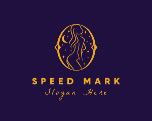 Astral Naked Woman logo design