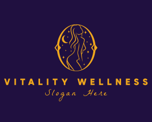 Astral Naked Woman logo design