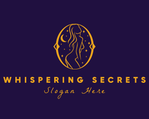 Astral Naked Woman logo design