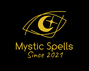 Mystical Eye Moon  logo design