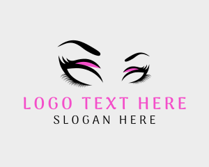 Brow Lounge - Beauty Eyelashes Salon logo design
