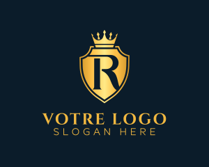 Luxurious - Royal Shield Letter R logo design