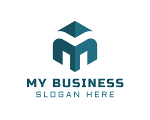 Business Brand Letter M logo design