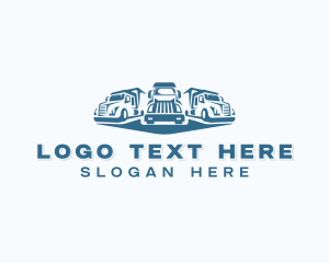 Trailer Truck - Truck Logistics Vehicle logo design