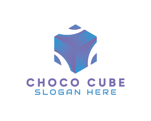 3D Technology Cube Company logo design