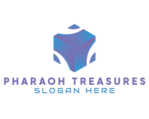 3D Technology Cube Company logo design