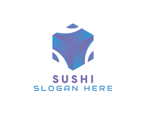 3D Technology Cube Company logo design