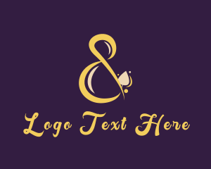 Ligature - Stylish Script Ampersand logo design