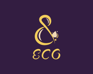 Stylish Script Ampersand  Logo