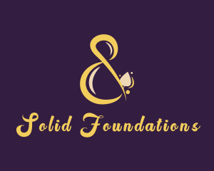 Stylish Script Ampersand  Logo