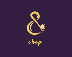 Stylish Script Ampersand  Logo