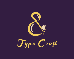 Stylish Script Ampersand  logo design