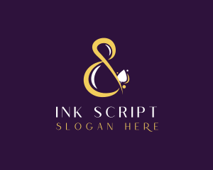 Stylish Script Ampersand  logo design