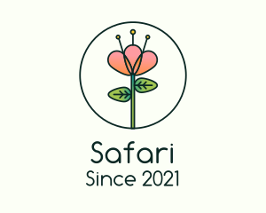 Landscape Designer - Orchid Flower Plant logo design