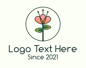 Florist - Orchid Flower Plant logo design