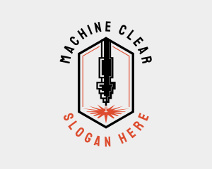 Cutting Machine  Laser logo design