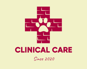 Red Emergency Pet Clinic logo design