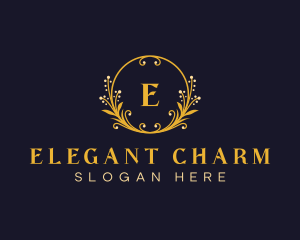 Elegant Floral Boutique logo design