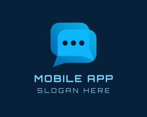 Comment - Cyber Messaging Chat App logo design