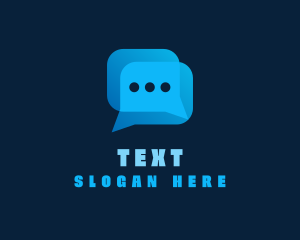 Cyber Messaging Chat App logo design