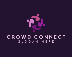 Crowd - Human Crowd Society logo design